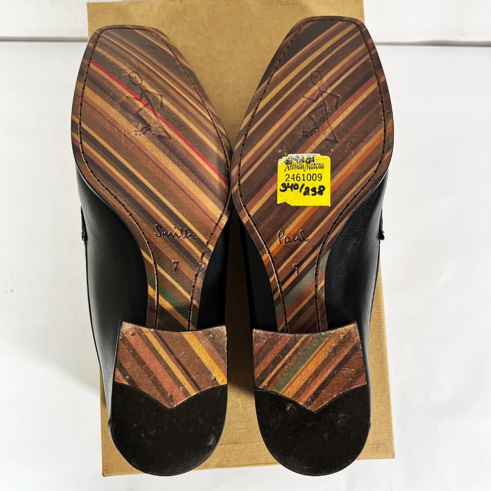 ❤️SOLD❤️Paul Smith Mens Black Leather Jasper S2XD Dress Shoes Size 8 - Picture 8 of 12